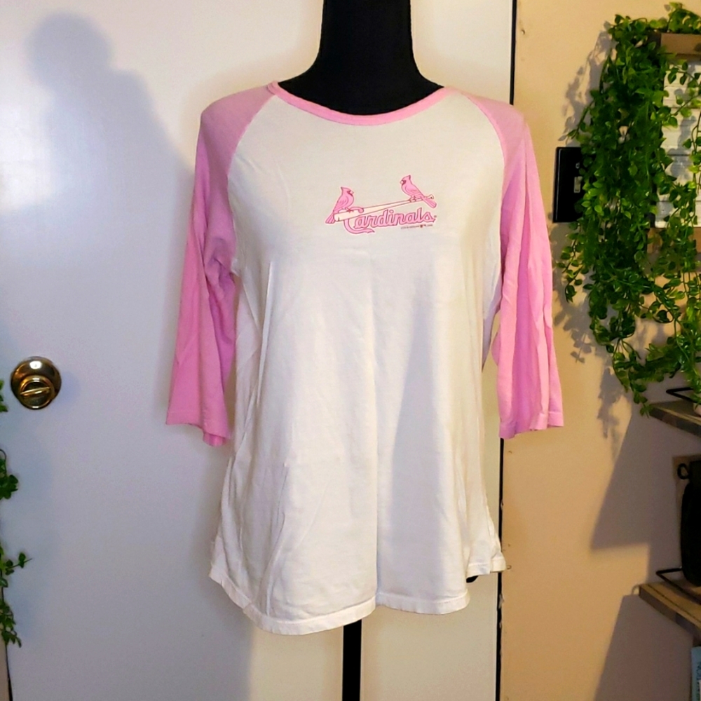 Pink Cardinals Long Sleeve